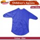Kids Art Apron (Blue) –86 cm, Waterproof with Half Sleeves & Elastic Cuffs for Painting & Cooking