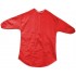 Kids Art Apron (Red) – 65 cm, Waterproof with Half Sleeves & Elastic Cuffs for Painting & Cooking