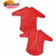 Kids Art Apron (Red) – 65 cm, Waterproof with Half Sleeves & Elastic Cuffs for Painting & Cooking