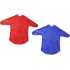 Kids Art Aprons (Red & Blue, Set of 2) – 60cm, Waterproof with Sleeves & Elastic Cuffs for Painting & Cooking