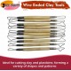 Wire-Ended Clay Tools (Pack of 50)– Double-Ended Sculpting Cutters for Pottery & Craft
