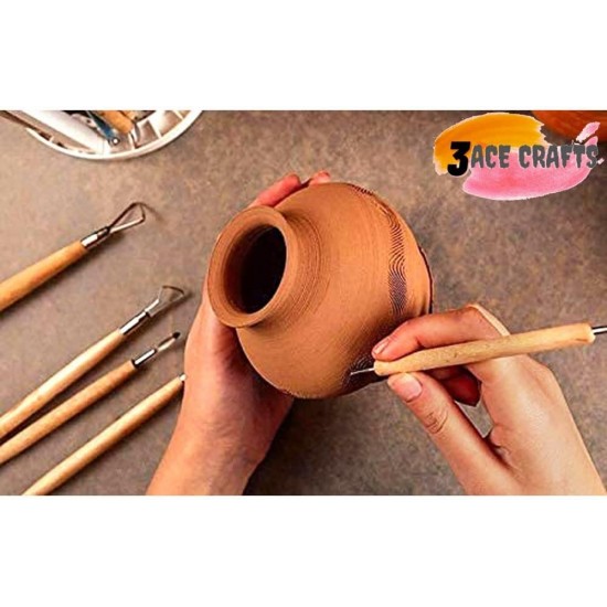 Wire-Ended Clay Tools (Pack of 50)– Double-Ended Sculpting Cutters for Pottery & Craft