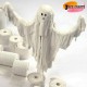 Modroc Plaster Bandage Rolls – (Pack of 4 ), 8cm x 3m Ideal for Moulding, Casting & Papier Mache