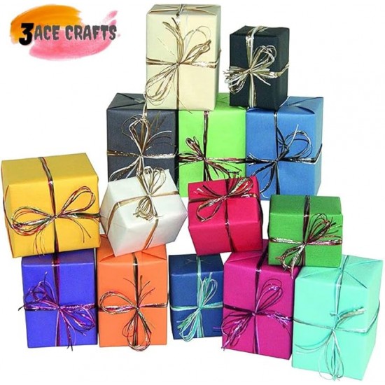 Kraft Wrapping Paper Roll - 3m, (Light Brown) Perfect for Gift Packing, Art and Craft, Floor Covering, Table Runner and Other Occasions