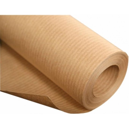 Kraft Wrapping Paper Roll - 3m, (Light Brown) Perfect for Gift Packing, Art and Craft, Floor Covering, Table Runner and Other Occasions