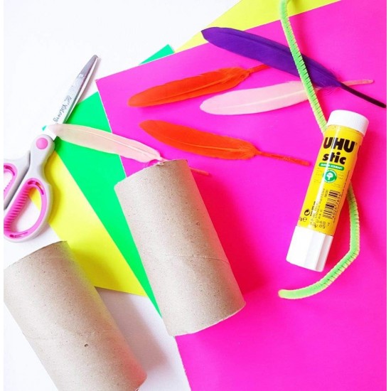 Neon Poster Paper Rolls (Pack of 5) – 76cm x 10m, Fluorescent Sheets for Wrapping, Art, Party & Décor