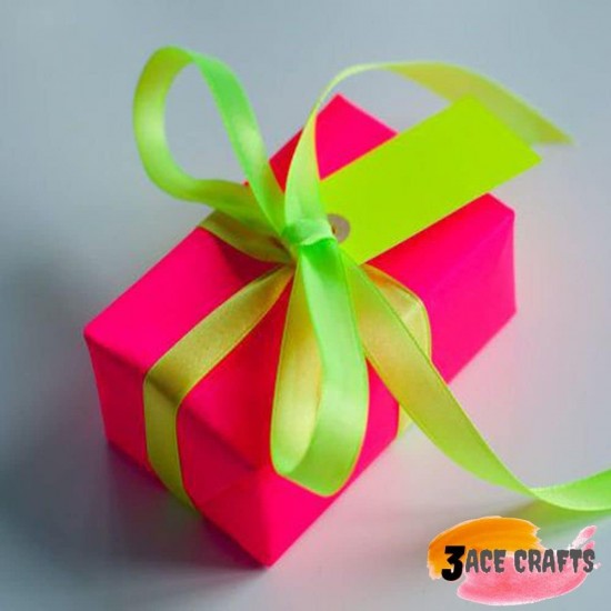 Neon Poster Paper Rolls (Neon Pink) – 76cm x 10m, Fluorescent Sheets for Wrapping, Art, Party & Décor