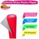 Neon Poster Paper Rolls (Neon  Red) – 76cm x 10m, Fluorescent Sheets for Wrapping, Art, Party & Décor