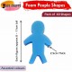 Foam People Sponges (Pack of 40) – Washable, Reusable for Kids’ Art & School Projects