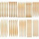 Wooden Clay Knives (Pack of 50)– Double-Ended Tools for Shaping, Carving, and Pottery Work