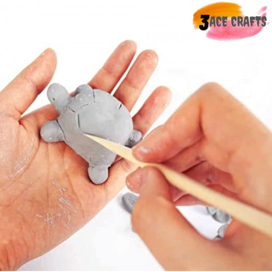 Wooden Clay Knives (Pack of 50)– Double-Ended Tools for Shaping, Carving, and Pottery Work