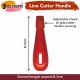 Red Plastic Lino Cutter Handles (Pack o f 1) – Adjustable Chuck for Blades, Perfect for Crafting, Art & DIY Projects