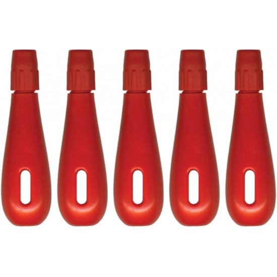  Red Plastic Lino Cutter Handles (Pack o f 5) – Adjustable Chuck for Blades, Perfect for Crafting, Art & DIY Projects