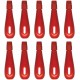 Red Plastic Lino Cutter Handles (Pack o f 10) – Adjustable Chuck for Blades, Perfect for Crafting, Art & DIY Projects