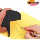 Hand Guard Set  (Pack of 5) – 7cm x 10cm, Black, Durable Plastic Protection from Sharp Tools for Art & Craft Work & DIY Use 