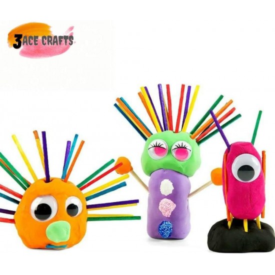 Coloured Wooden Craft Matchsticks (Pack of 500) – Headless Sticks for DIY Models, Art Projects & Classroom Activities