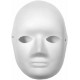 White Paper Fibre Face Mask (Pack of 1) - Eco-Friendly Cane Fibre   Ideal for Painting with Crayons, Felt pens ,Halloween Parties & DIY Activities