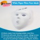 White Paper Fibre Face Mask (Pack of10) - Eco-Friendly Cane Fibre Ideal for Painting with Crayons, Felt pens ,Halloween Parties & DIY Activities