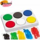 18-Color Medium Watercolour Blocks Set (Pack of 1) - 44mm x 16mm Thick, Ideal for School Craft Projects, Art Activities, and DIY Creations