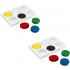 18-Color Medium Watercolour Blocks Set (Pack of2) - 44mm x 16mm Thick, Ideal for School Craft Projects, Art Activities, and DIY Creations