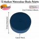 18-Color Medium Watercolour Blocks Set (Pack of2) - 44mm x 16mm Thick, Ideal for School Craft Projects, Art Activities, and DIY Creations