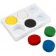 18-Color Medium Watercolour Blocks Set (Pack of 1) - 44mm x 16mm Thick, Ideal for School Craft Projects, Art Activities, and DIY Creations