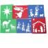  6  Stencils (Nativity) Reusable Plastic Templates -15.5 x 13cm,  Ideal for DIY, Painting, Scrapbooking & Crafts