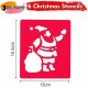6 Stencils (Christmas) Reusable Plastic Templates -15.5 x 13cm, Ideal for DIY, Painting, Scrapbooking & Crafts