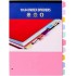 A4 Paper Index Divider Set of 10 ,(Pack of 1) – Assorted Color Tabs, Universally Punched, Durable Paper for Binders & Planners A4 Paper Index Divider Set of 10 ,(Pack of 1) – Assorted Color Tabs, Universally Punched, Durable Paper for Binders & Planners