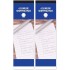 Set of 6 Slimline Shopping Pads ( Pack of 2) – 75mm x 210mm, Feint Ruled White Paper for Notes & To-Do Lists