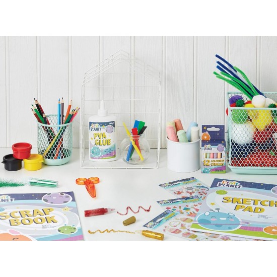  White Strong  PVA Glue ( 1 Litre) – All-Purpose Adhesive for Kids’ Art, School Projects, Woodwork, DIY Crafts, Paper, and Home Use