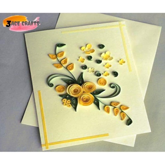 Ivory Blank Cards and Envelopes (Pack of 10) - A6 Linen, Perfect for Card Making, Invitations, and DIY Craft Projects