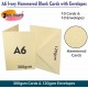 Ivory Blank Cards and Envelopes (Pack of 10) -  A6 Hammered, Perfect for Card Making, Invitations, and DIY Craft Projects