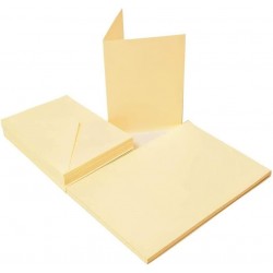 Ivory Blank Cards and Envelopes (Pack of 10) - C5 Cards, Perfect for Card Making, Invitations, and DIY Craft Projects