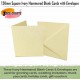 Ivory Blank Cards and Envelopes (Pack of 10) - Square Hammered, Perfect for Card Making, Invitations, and DIY Craft Projects