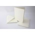A6 A5 Square Hammered Folding Cards And Envelopes - (A5 Ivory Hammered), Ideal for Card Making, Invitations & DIY Crafts