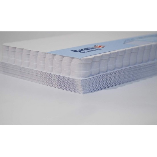   Card and Envelope (Pack of 25) - 7 x 7 inch, 1076, White Scalloped, Ideal for  special occasion invitations ,craft projects