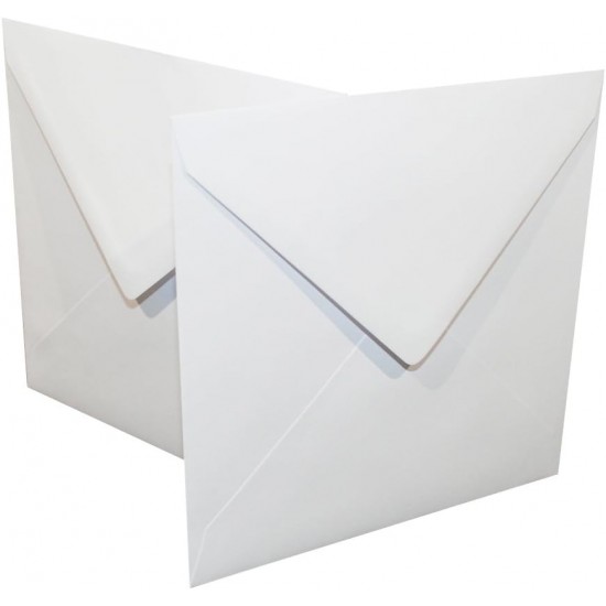  Card and Envelope (Pack of 500) - 7 x 7 inch, 1072A, White, Ideal for special occasion invitations ,craft projects