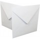  Card and Envelope (Pack of 500) - 7 x 7 inch, 1072A, White, Ideal for special occasion invitations ,craft projects