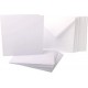 Card and Envelope (Pack of 25) - 7 x 7 inch, 1064, White , Ideal for special occasion invitations ,craft projects,