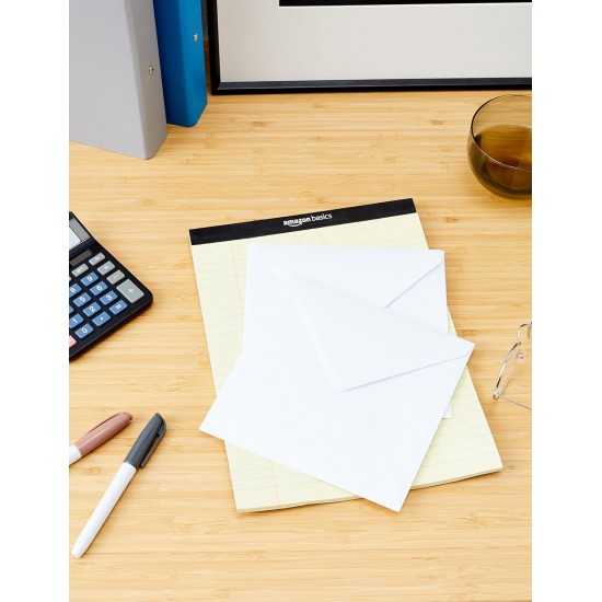 Card and Envelope (Pack of 25) - 7 x 7 inch, 1064, White , Ideal for special occasion invitations ,craft projects,