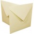 Card and Envelope (Pack of 500) - 7 x 7 inch, 1073A, Ivory, Ideal for special occasion invitations ,craft projects,