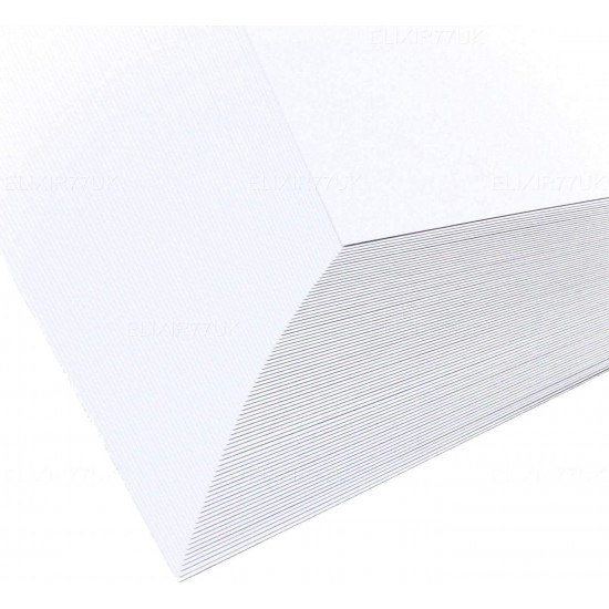 A3 Quality Thick White Craft Printed Card (Pack of 50) - 300gsm, 380 Micron Ideal for high-quality craft projects, card making, & professional printing