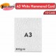 A3 White Card (Pack of 10)- Hammered, 300gsm, Thick Paper for Arts & Crafts, School Projects, Professional Printing, Wedding Invitations