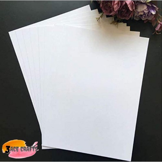A3 White Card (Pack of 100)- Smooth, 300gsm, Thick Paper for Arts & Crafts, School Projects, Professional Printing, Wedding Invitations