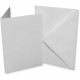 C5 Card and Envelope (Pack of 25) - White,  297, 18.5 cm, Ideal for special occasion invitations ,craft projects