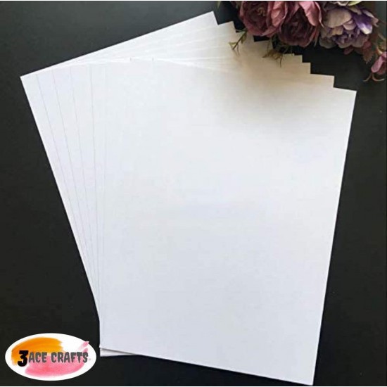 A4 White Card 250gsm - (Pack of 40) , Thick Paper for Arts & Crafts, School Projects, Professional Printing, Wedding Invitations