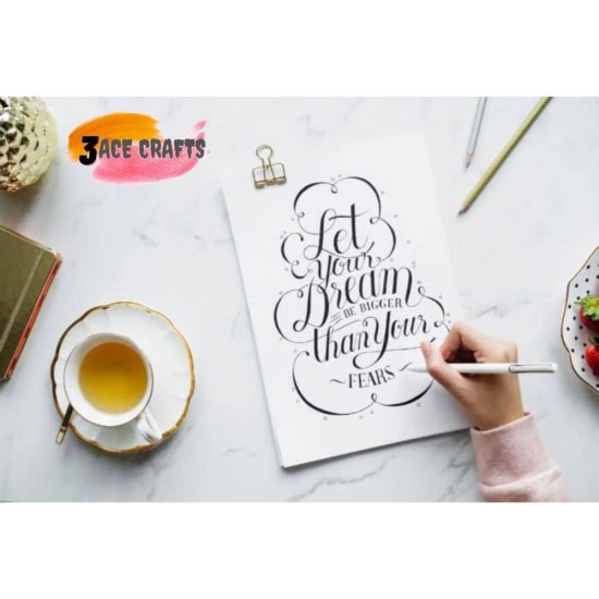 A4 White Card 250gsm - (Pack of 40) , Thick Paper for Arts & Crafts, School Projects, Professional Printing, Wedding Invitations